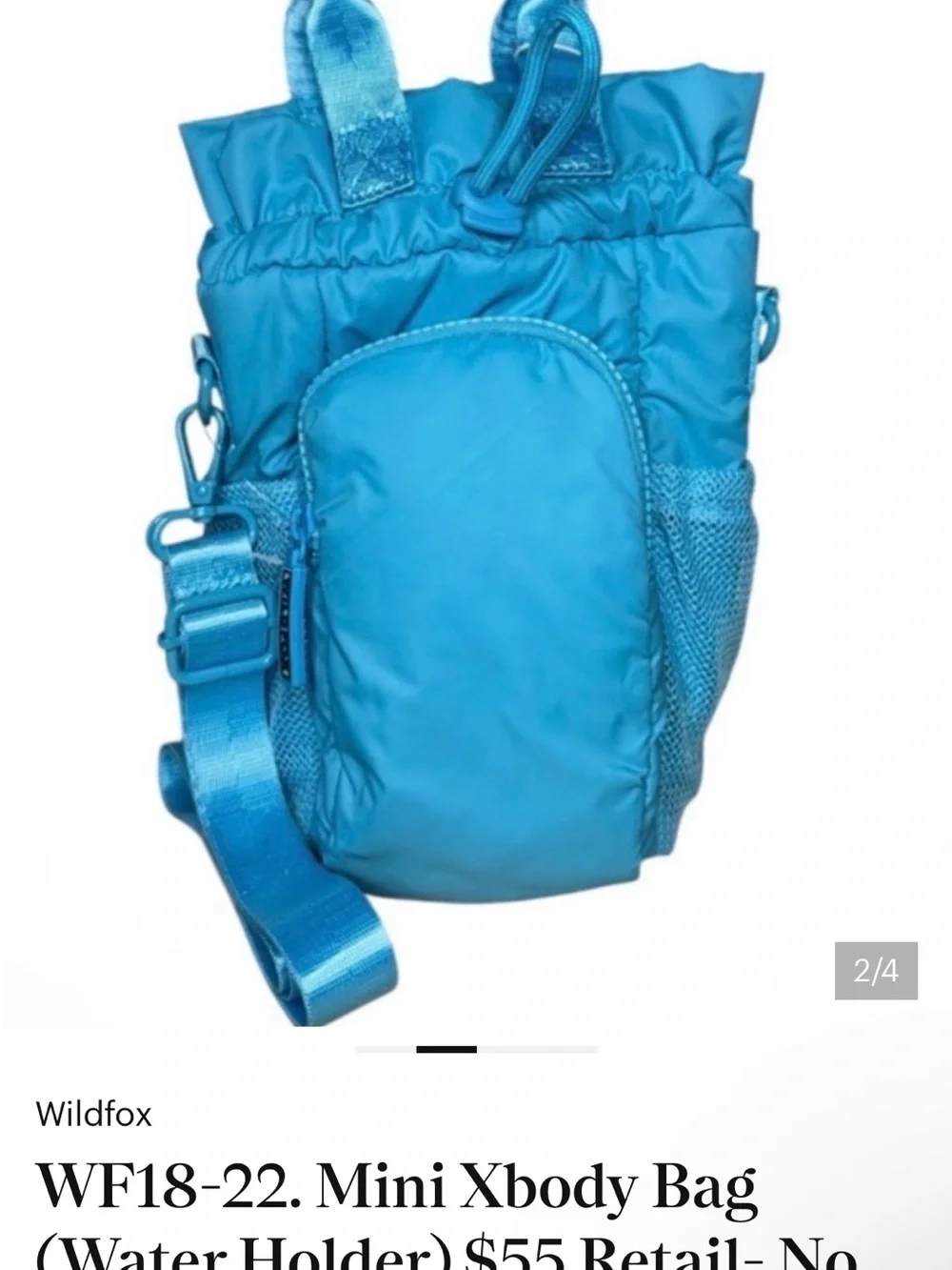 Wildfox Coral Drawstring Mini Crossbody Bag